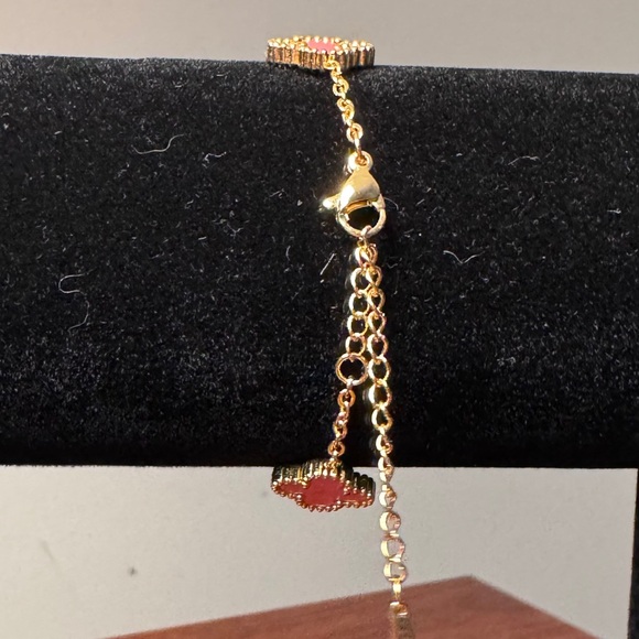 Clover 18kt gold stainless steel bracelet - Picture 4 of 6